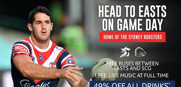 Celebrate Jake at easts Post-Match This Saturday night!