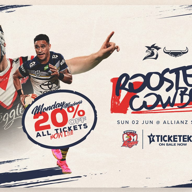 Get 20% Off All Round 13 Tickets with Monday Madness!
