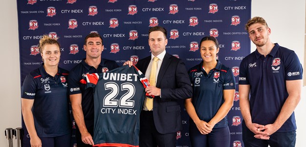 Roosters Announce New NRL and NRLW Partnership with City Index