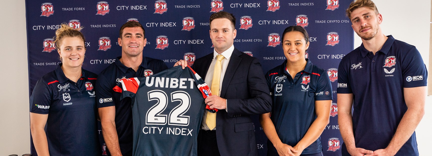 Roosters Announce New NRL and NRLW Partnership with City Index
