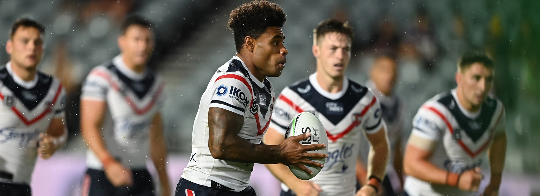 Roosters Valiant in Gosford Deluge