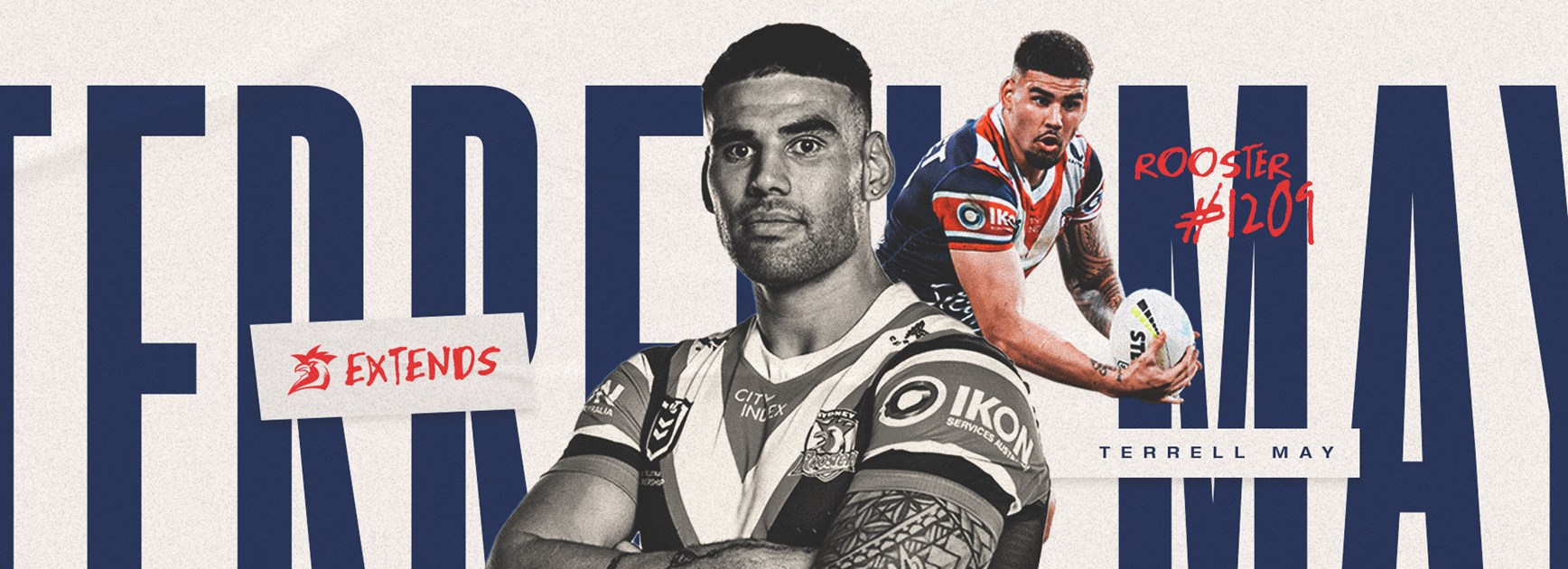 Roosters Secure Terrell May for Two More Years