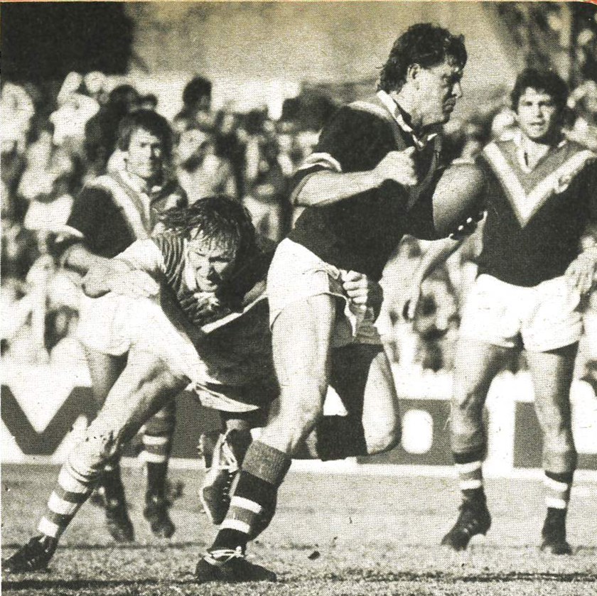 Rock Solid: Ron Coote was known for his tough carries in attack and brutal tackling technique in defence. 
