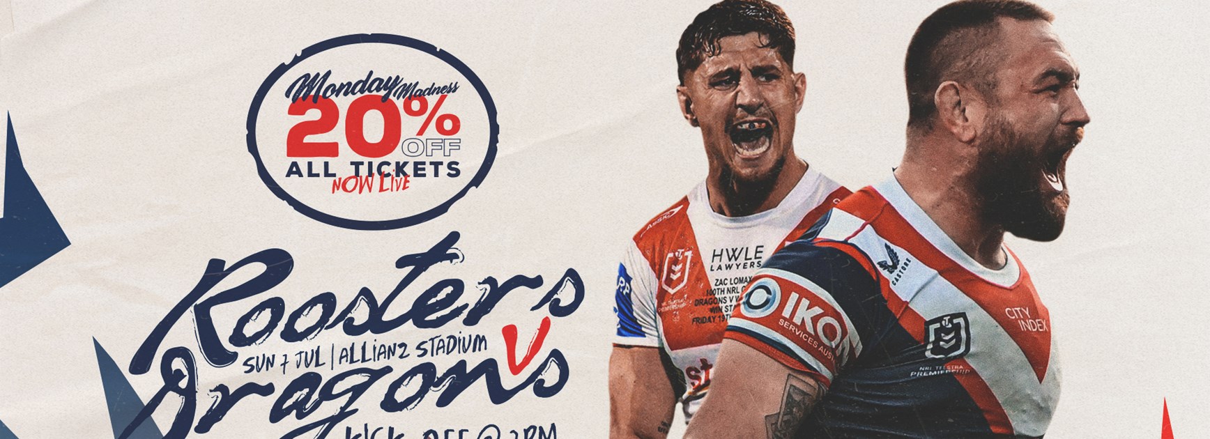 Get 20% Off All Round 18 Tickets with Monday Madness!