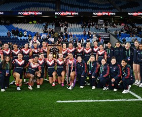 Sydney Roosters claim second straight Nellie Doherty Shield after historic undefeated season