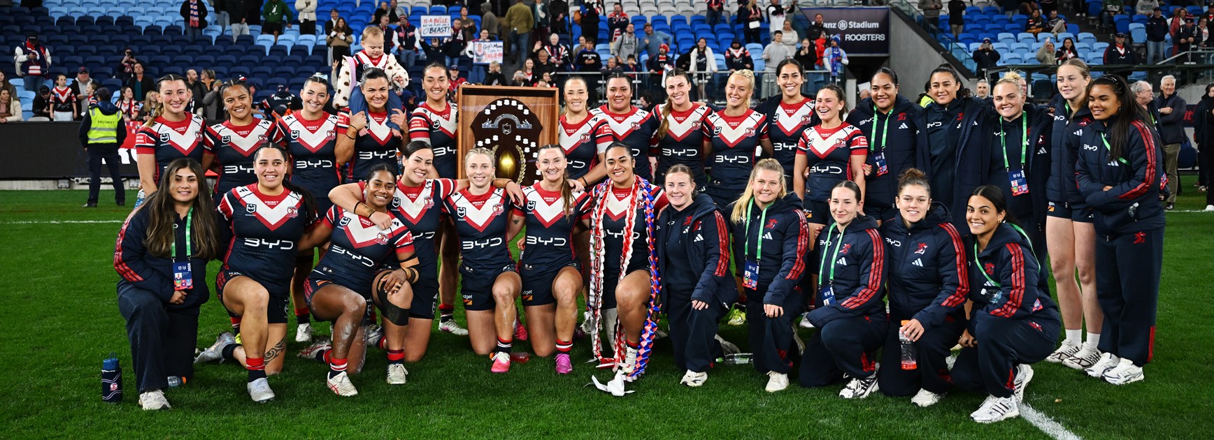 Sydney Roosters claim second straight Nellie Doherty Shield after historic undefeated season