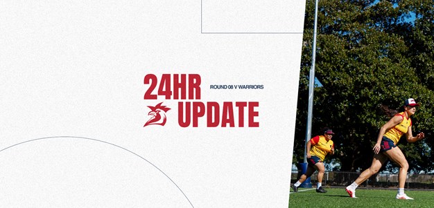 NRLW  24 Hour Update | Round 8 v Warriors