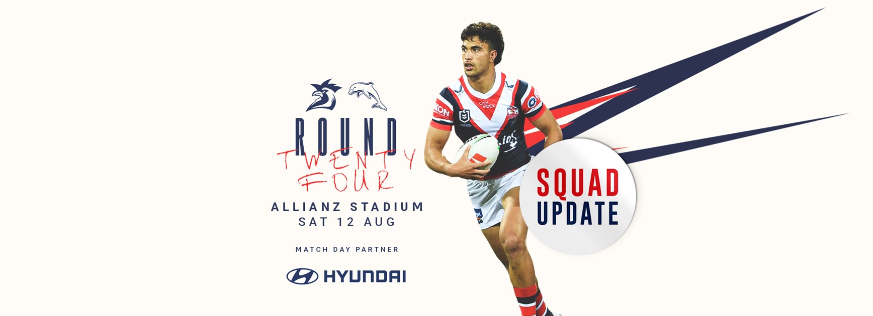 Squad Update: Round 24 vs Dolphins