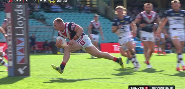 Lodge Scores His First in Roosters Colours