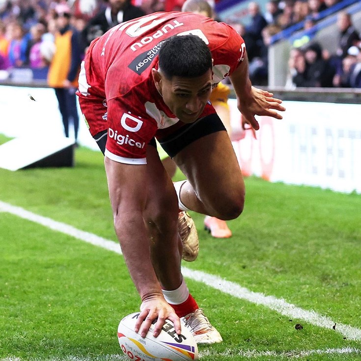 Tupou Tip-Toes to the Try Line for Tonga