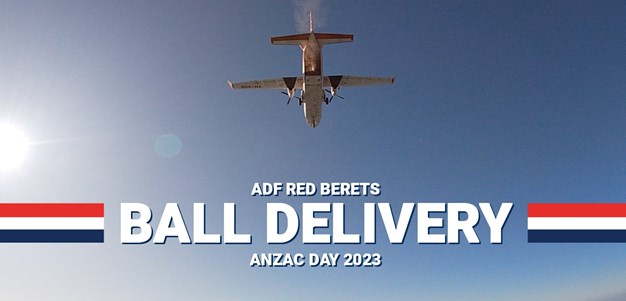 ADF Red Berets Skydive Into Allianz