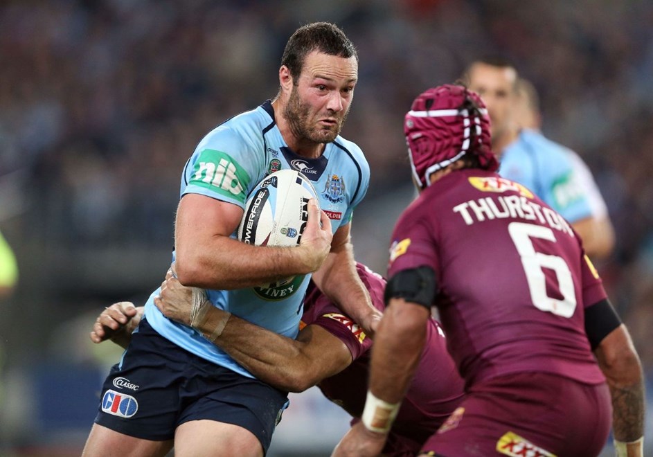 Boyd Cordner : Digital Photograph by Robb Cox Â© NRL Photos : Representative Rugby League, New South Wales Vs Queensland at ANZ Stadium, Homebush. Wedenesday 27th May 2015.