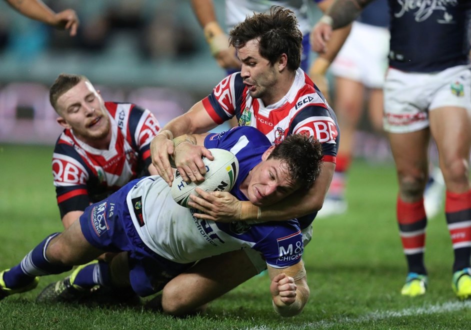 Compettion  - NRL Premiership.Teams - Roosters v Bulldogs.Venue -  Allianz Stadium Sydney.Date - Thurstday 30th of June 2016.Digital Image Grant Trouville Â© NRL Photos.