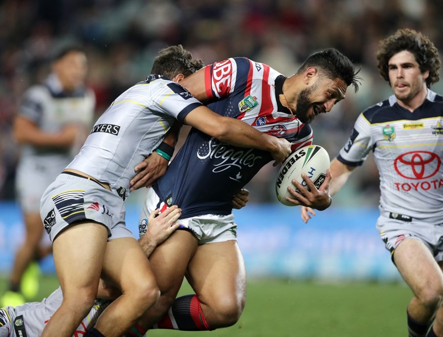 Round 21 NRL game between the Sydney Roosters and the North Queensland Cowboys at Allianz Stadium,Moore Park . Picture: Gregg Porteous