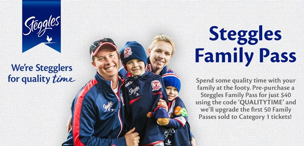 Steggles $40 Family Pass - FREE UPGRADE!