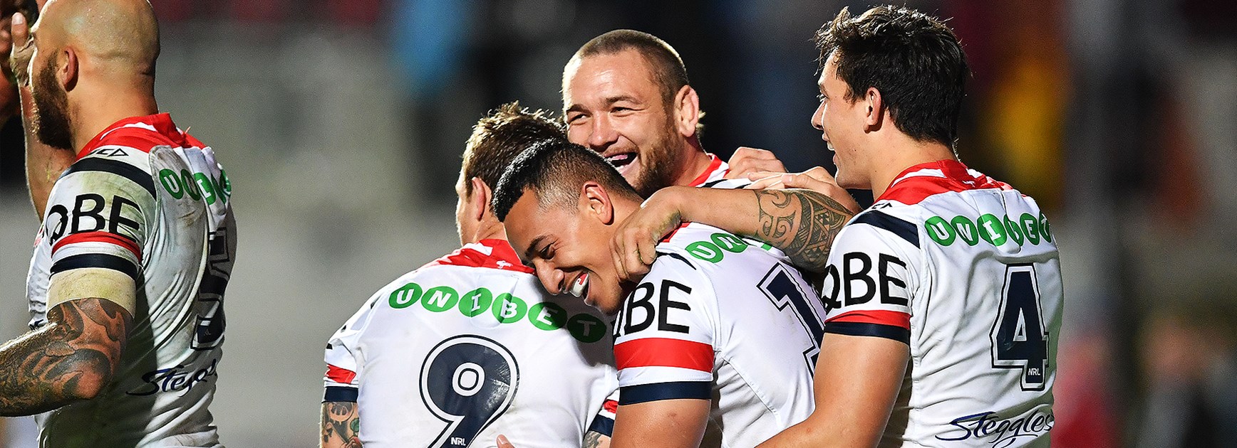 Roosters happily perched in the top four