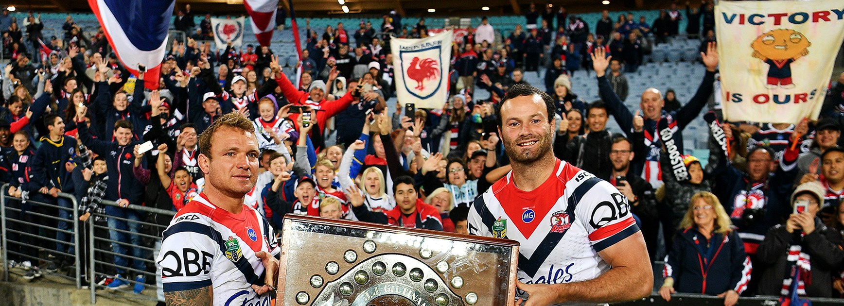 Roosters thrash Eels to clinch minor premiership