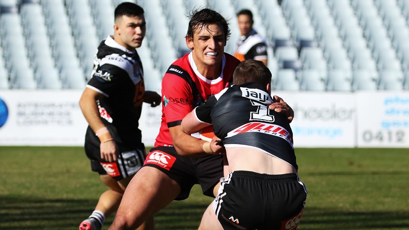 Billy Smith takes a hit-up for the North Sydney Bears.