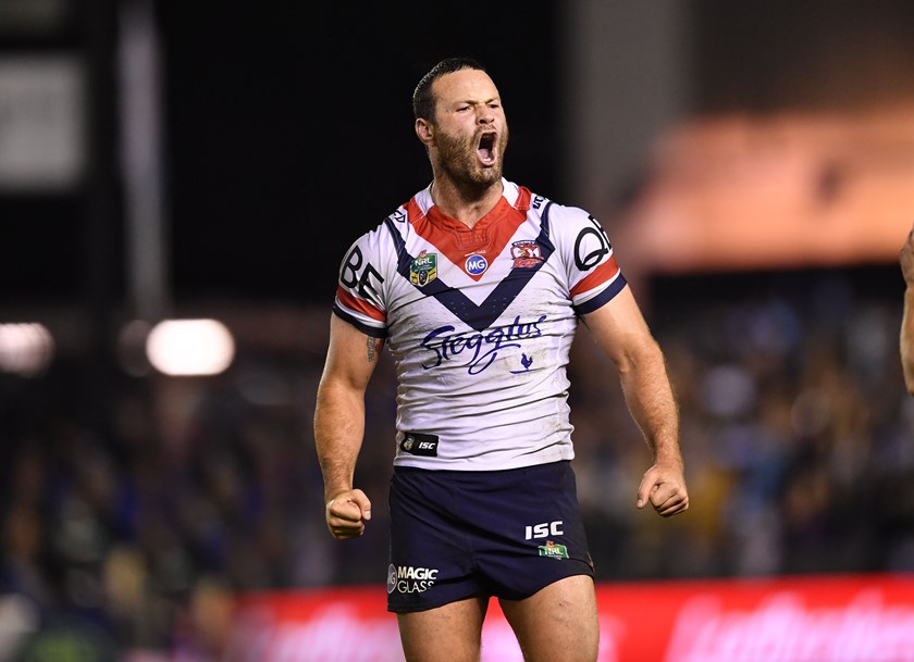Captain Boyd Cordner draws the game winning penalty to lead his side to victory over the Cronulla Sharks.