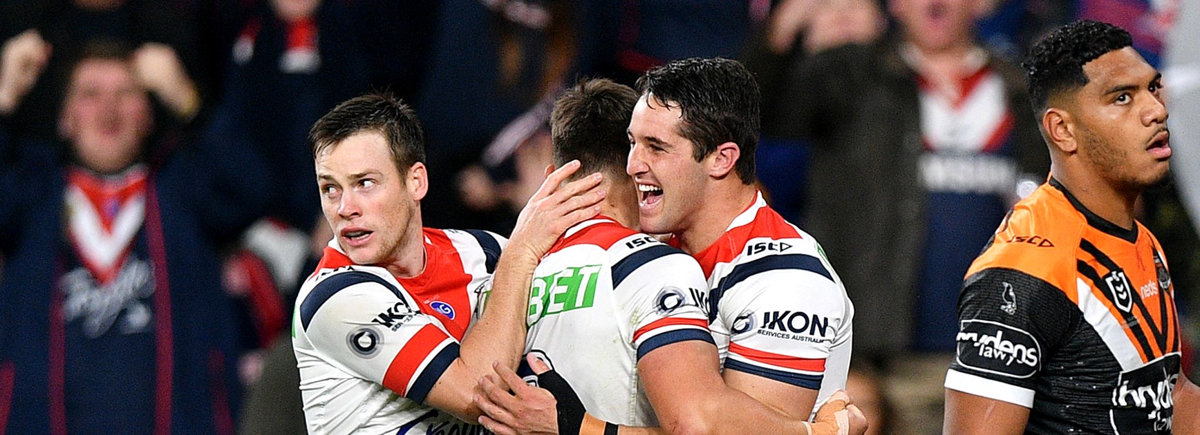 Keary stars in return as Roosters overpower Tigers