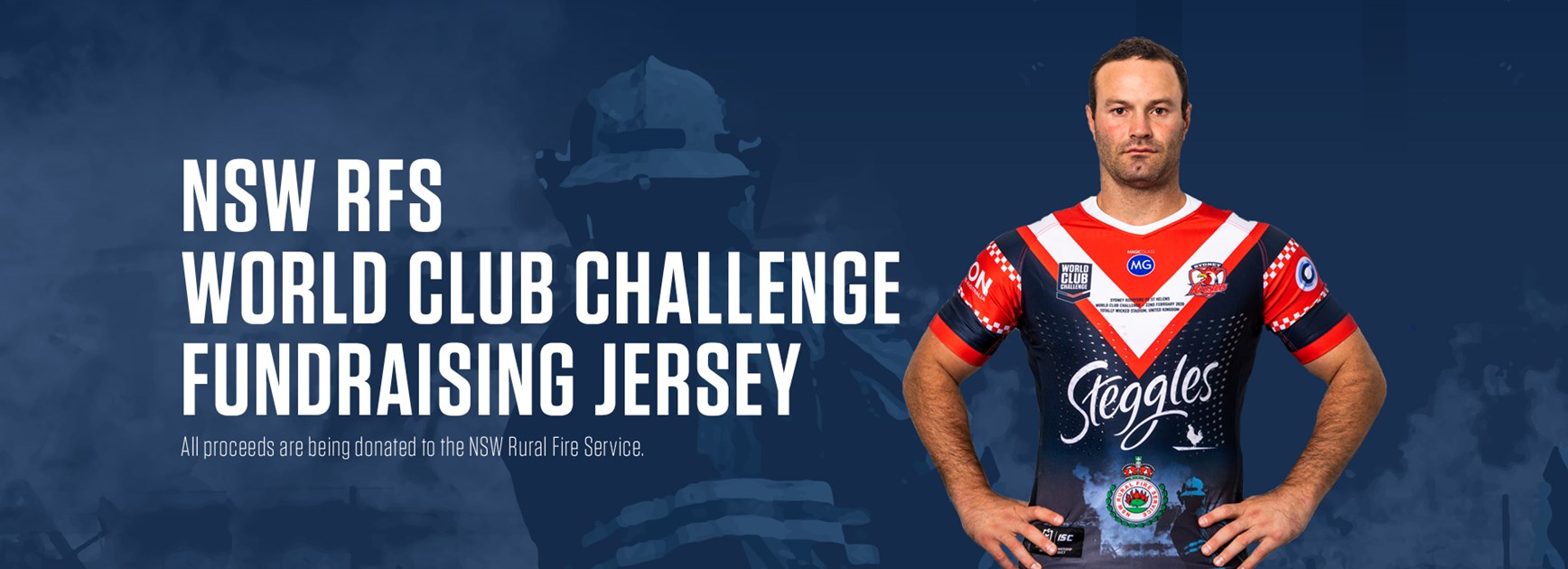 Roosters to wear special World Club Challenge jersey to raise funds for NSW RFS