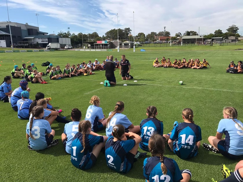 Tackling technique workshop with the Central Coast NRL Development team.