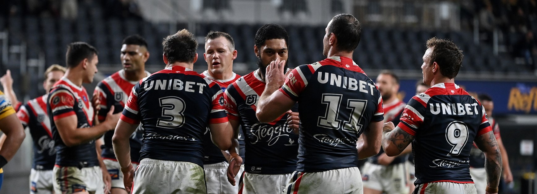 Roosters flex muscle without Tedesco in brutal win over Eels