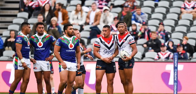 Roosters out-scrap Warriors on the Central Coast