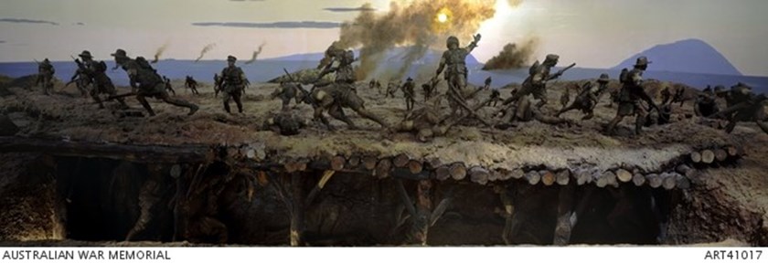Australian War Memorial - Depiction of the Battle of Lone Pine Diorama