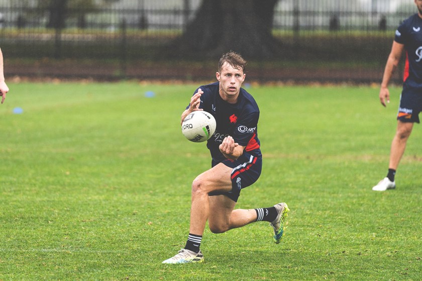 Roosters young gun Sam Walker is pushing hard to make his NRL debut.