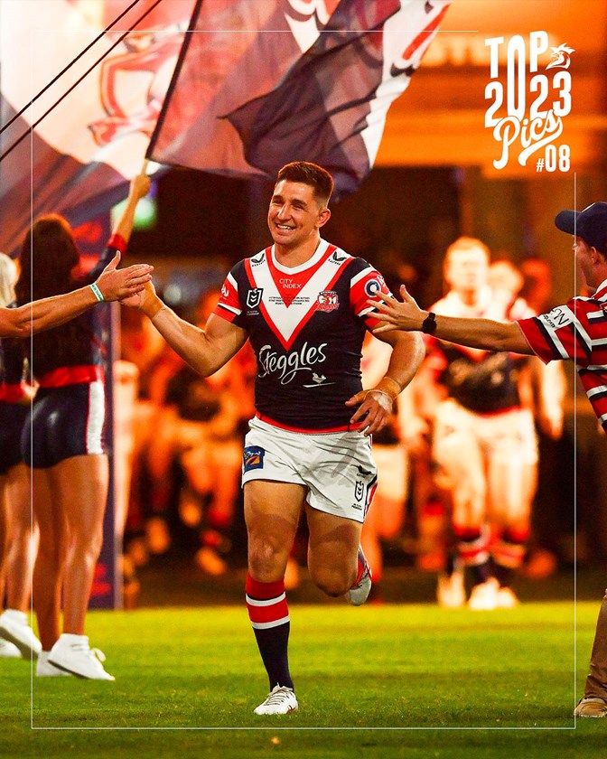 Rads clocks up 100 games a s a Rooster, fittingly he does it at Allianz Stadium.