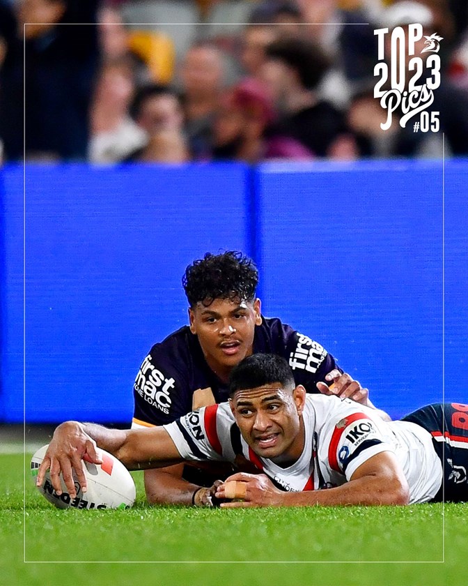 The moment Toops makes Roosters history by becoming our all-time leading try scorer.