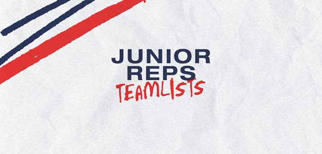 Junior Representative Teamlists for Round 5 Announced